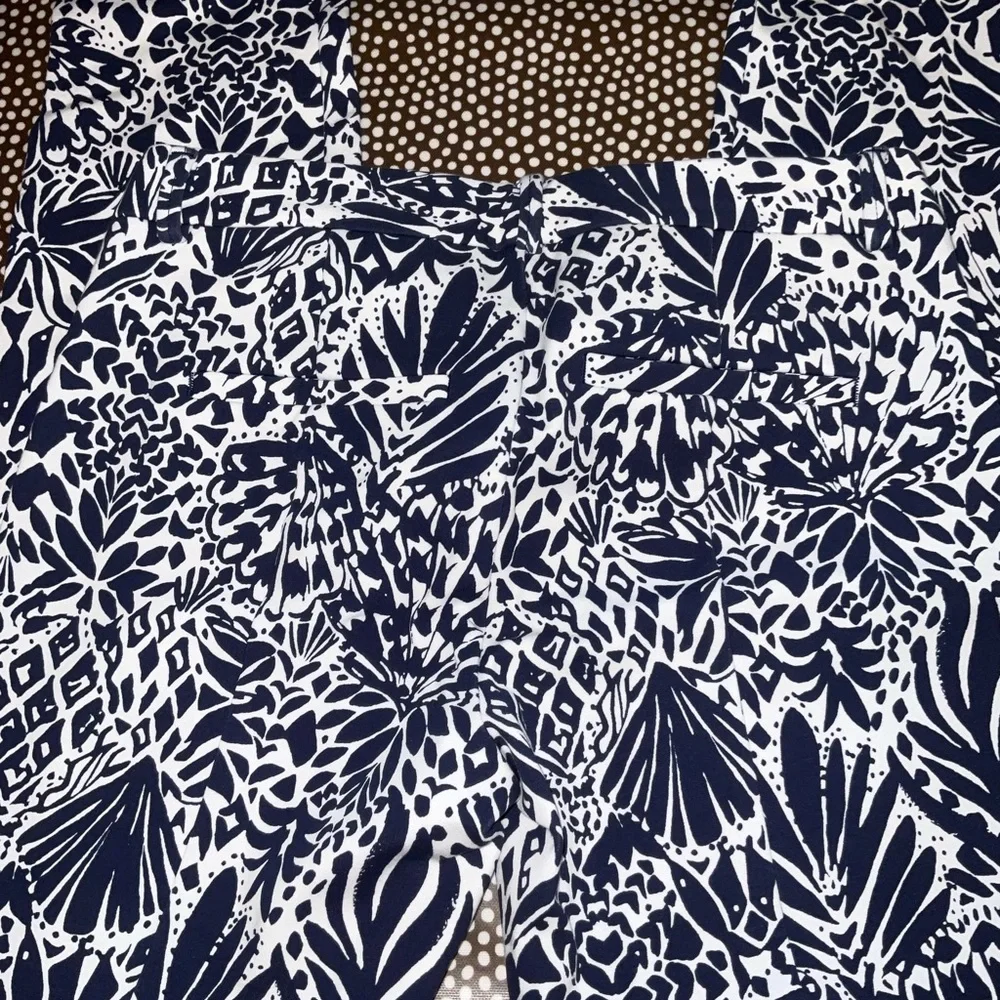 Lilly Pulitzer NWT Kelly Stretch Knit Ankle Pants $148 By Land or Sea Size 0,4 - Picture 6 of 16